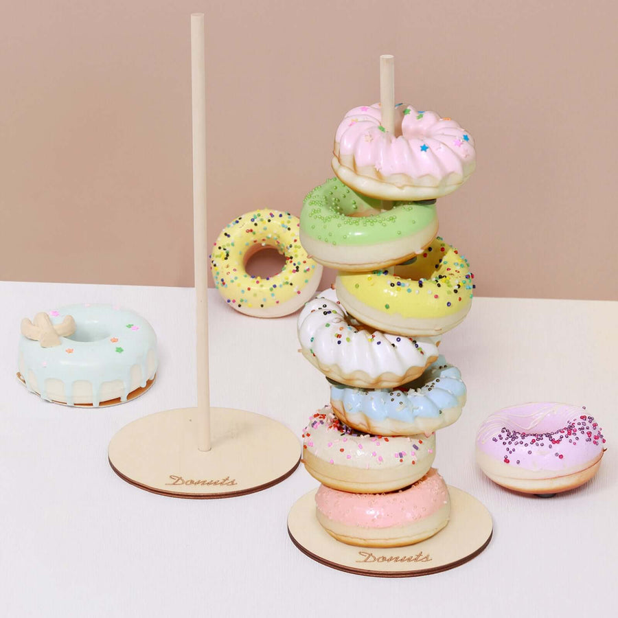 2 Pack Donut Bar Display Stand Detachable Dessert Holder For Wedding