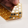 4inch Gold Decorative Rhinestone Alphabet Letter Stickers DIY Crafts - D