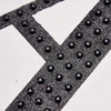8 inch Black Self-Adhesive Rhinestone Letter Stickers, Alphabet Stickers for DIY Crafts - K