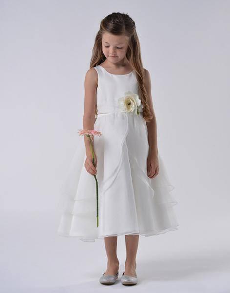 girls white occasion dress