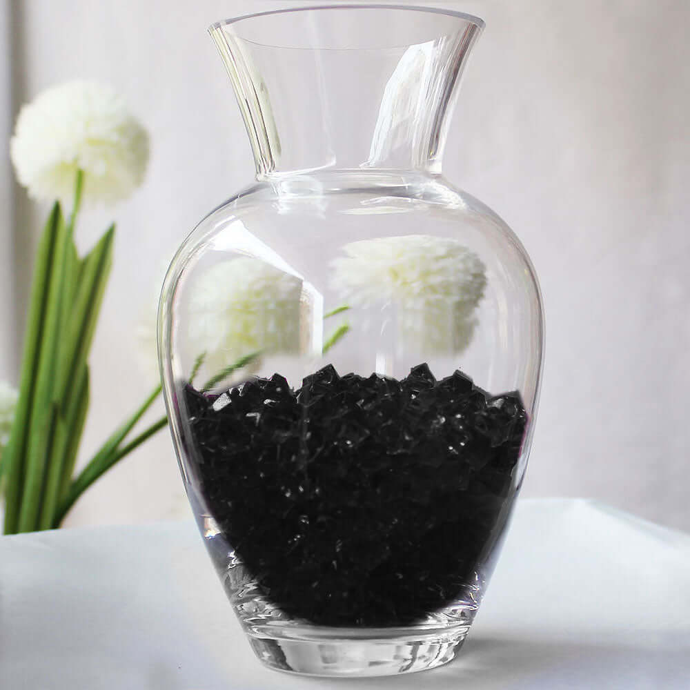 300 Pack Black Large Acrylic Ice Bead Vase Fillers Table
