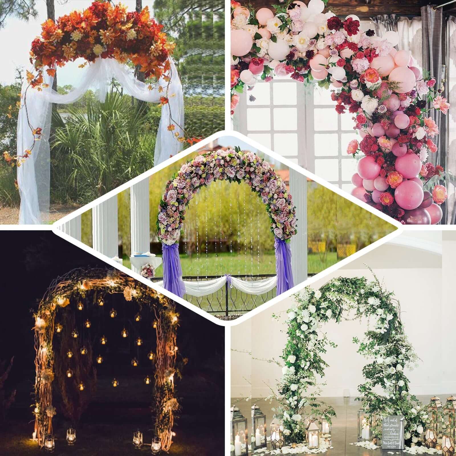 90 Wedding Arch Metal Wedding Arbor Flower Arch Wedding Tableclothsfactory