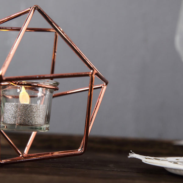 Geometric Candle Holder | Geometric Centerpieces | TableclothsFactory