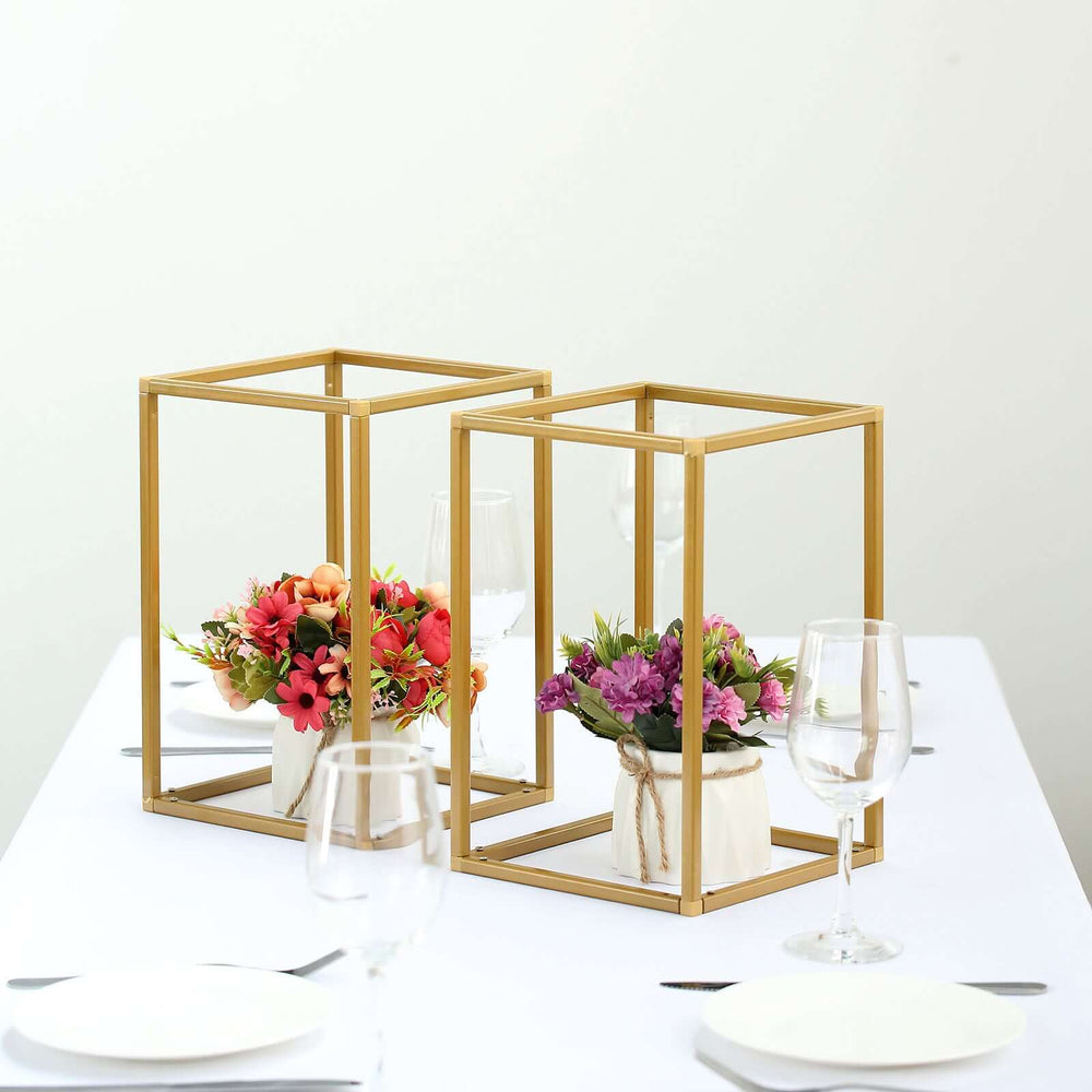 Flower Stand | Geometric Centerpiece Vases | Metal Plant Stand ...