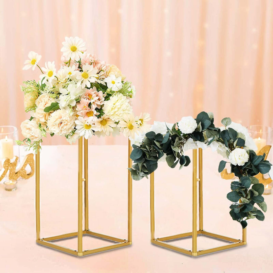 Flower Stand | Geometric Centerpiece Vases | Metal Plant Stand ...