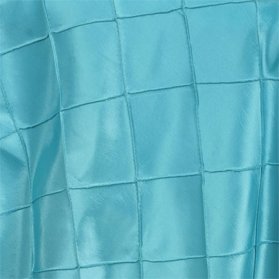 60inch x 60inch Turquoise Pintuck Square Overlay#whtbkgd