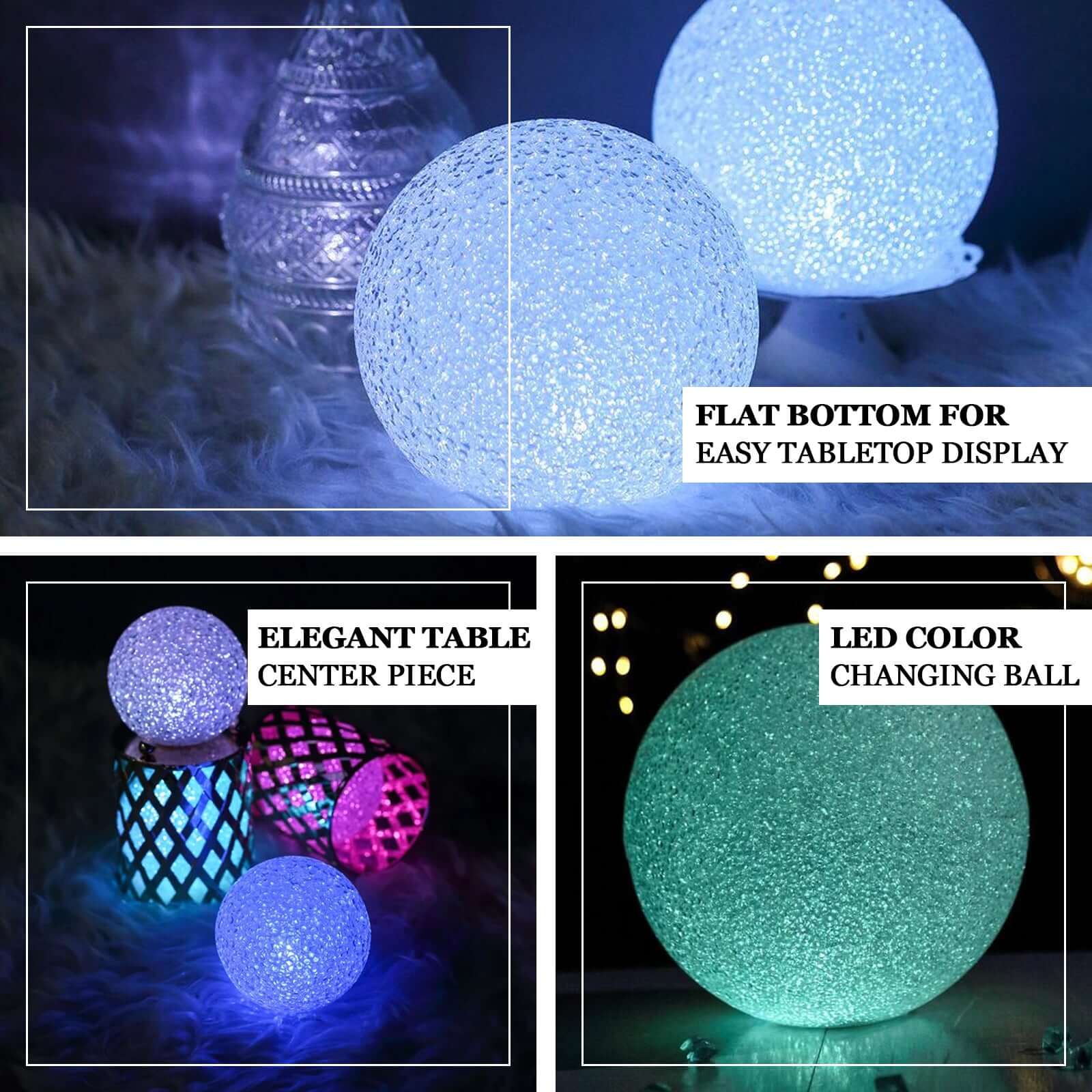 Battery operated orb lights