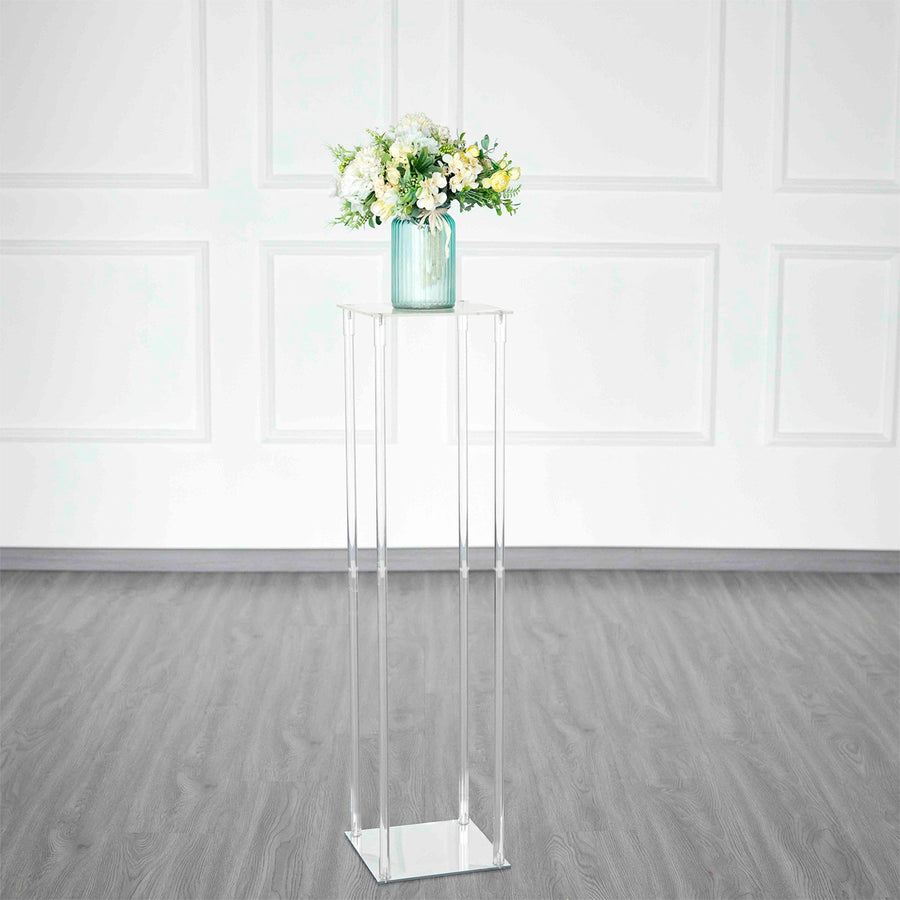 Acrylic Floor Vase, Flower Stand, Wedding Columns | TableclothsFactory