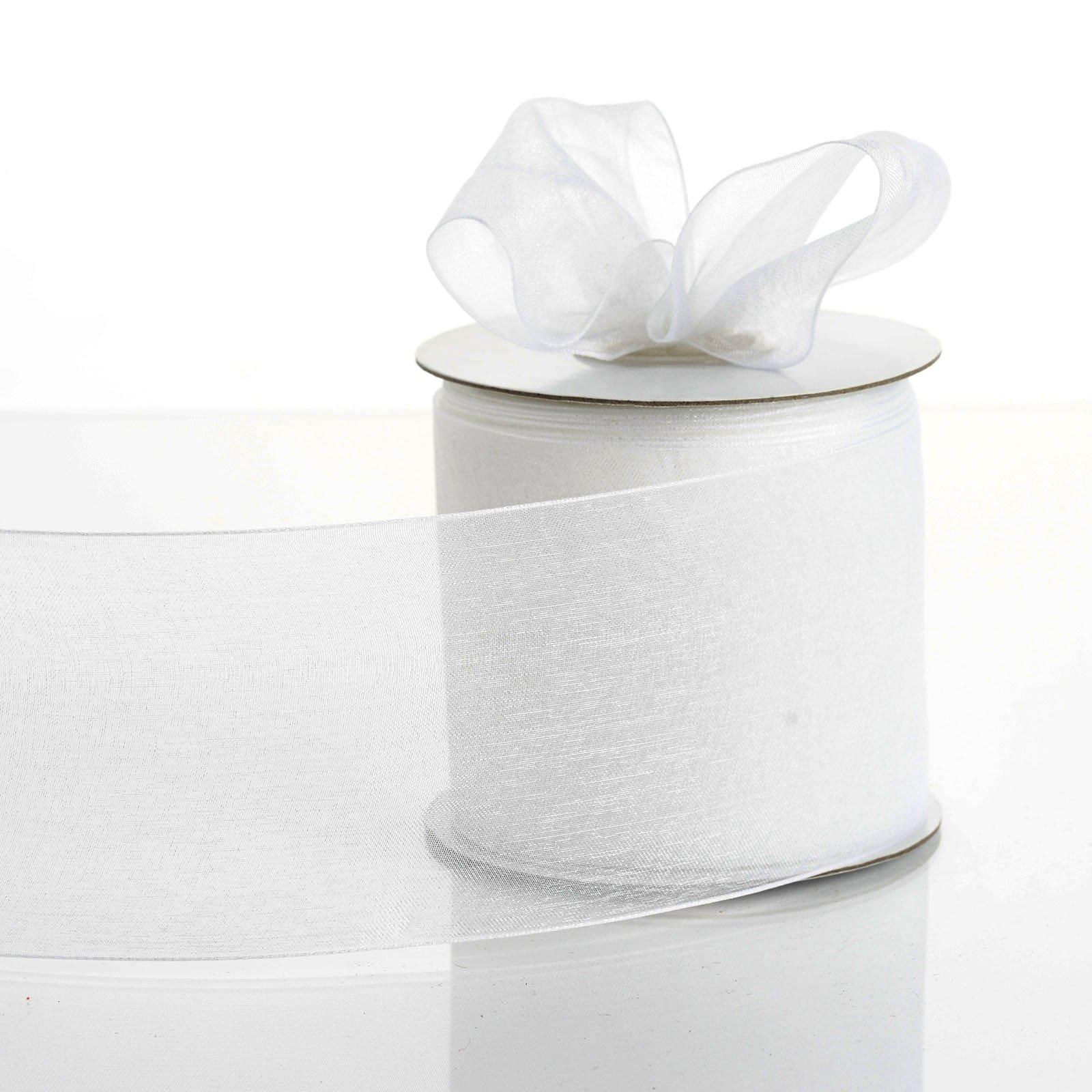 white organza ribbon