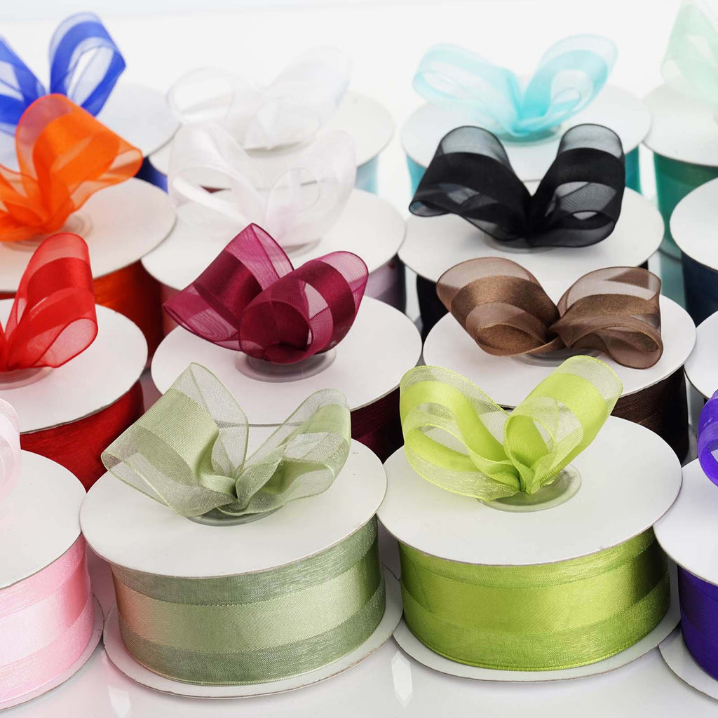 eggplant organza ribbon