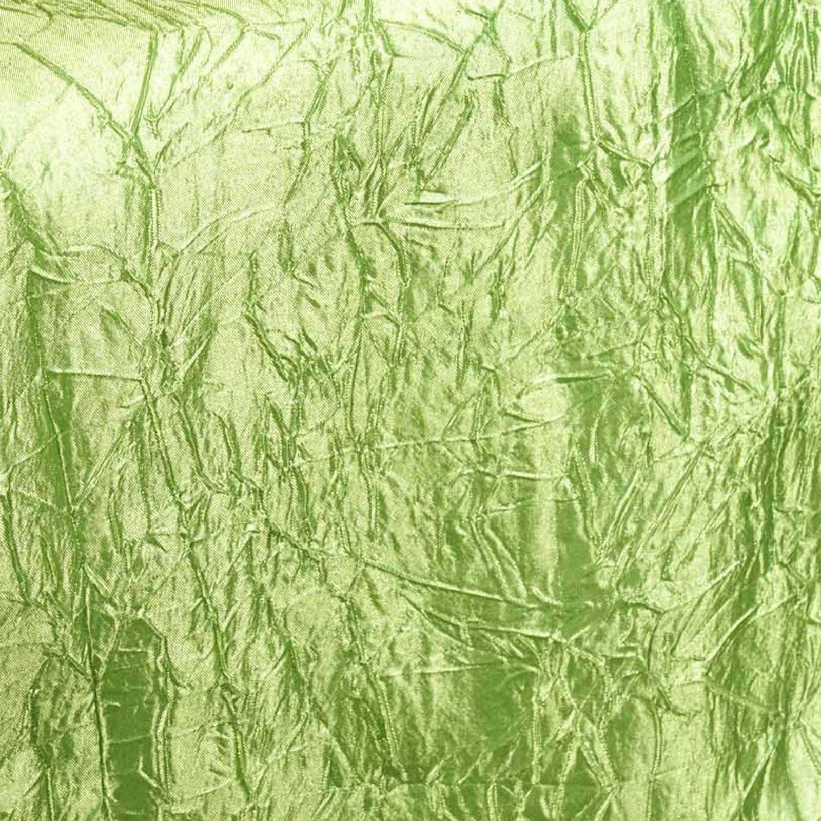 Table Runner Taffeta Crinkle - Apple Green | Tablecloths Factory ...