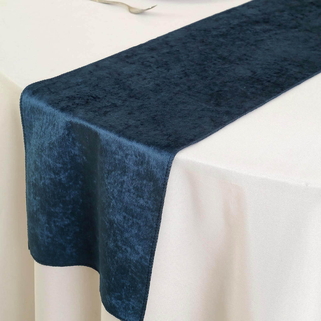 grey velvet table runner