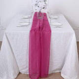 Add a Dreamy Touch to Your Tablescape with the 6ft Fuchsia Premium Chiffon Table Runner