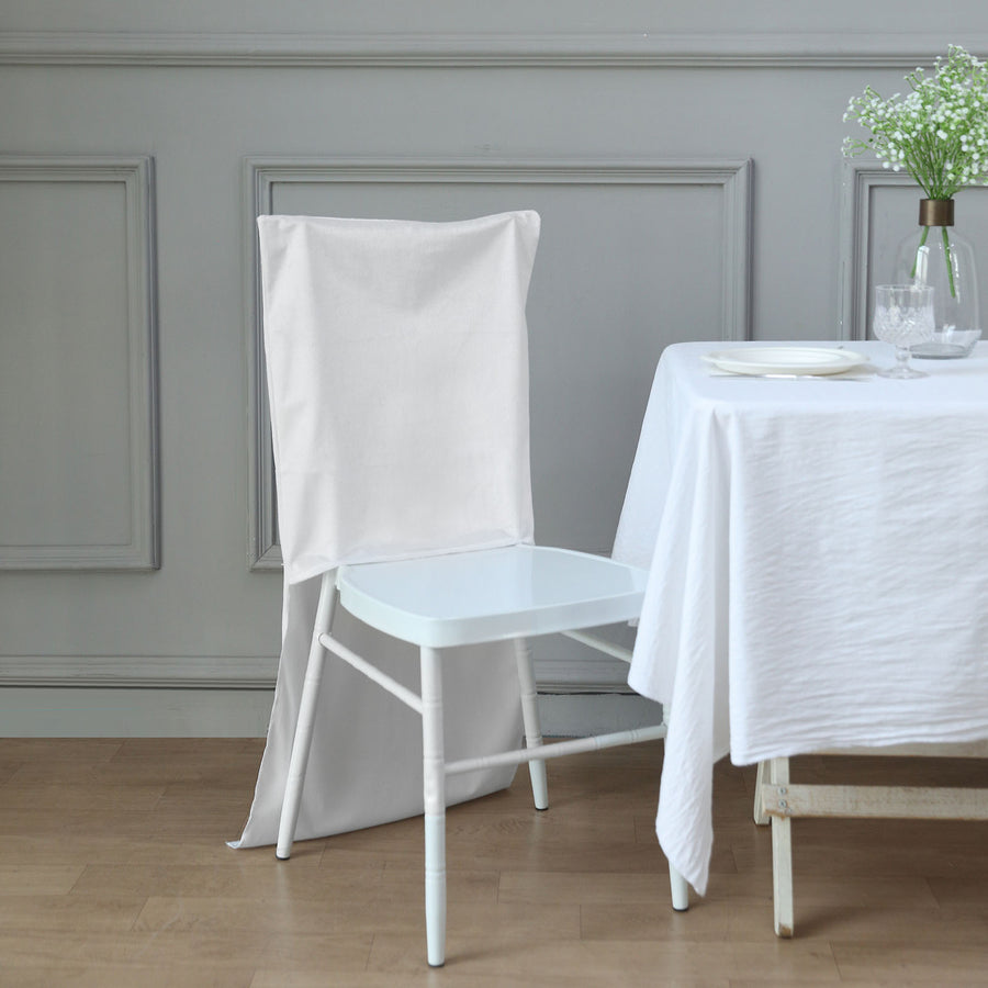 Chiavari Chair Slipcover Back Wedding Chair Cover | TableclothsFactory