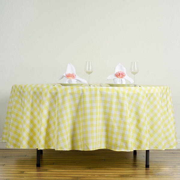 yellow tablecloth