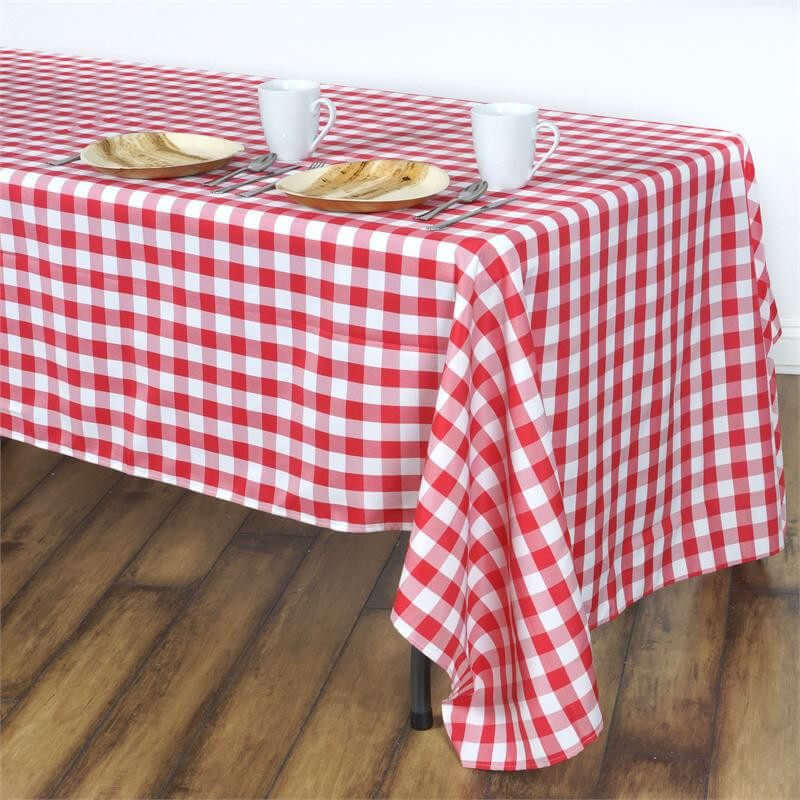 plaid tablecloth