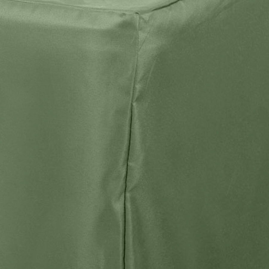 6FT Olive Green Fitted Polyester Rectangular Table Cover ...