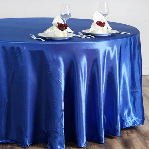 navy blue round tablecloth