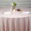 120" Premium Velvet Round Tablecloth - Rose Gold | Blush
