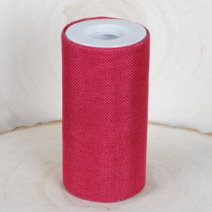 Landscape Burlap Rolls 6 X 10 Yards Fushia Polyester Burlap Fabric Tableclothsfactory