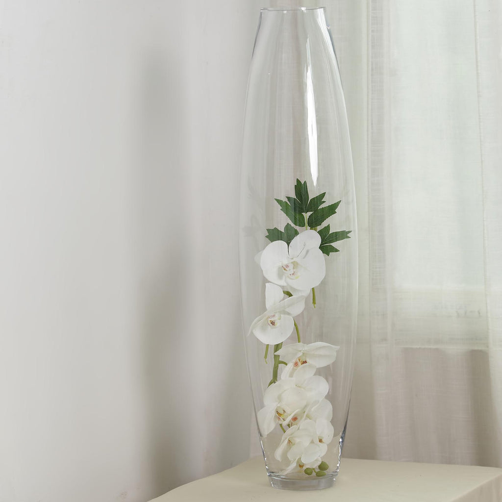 31 Clear Glass Cylinder Vase Tall Floor Vases Tablecloths