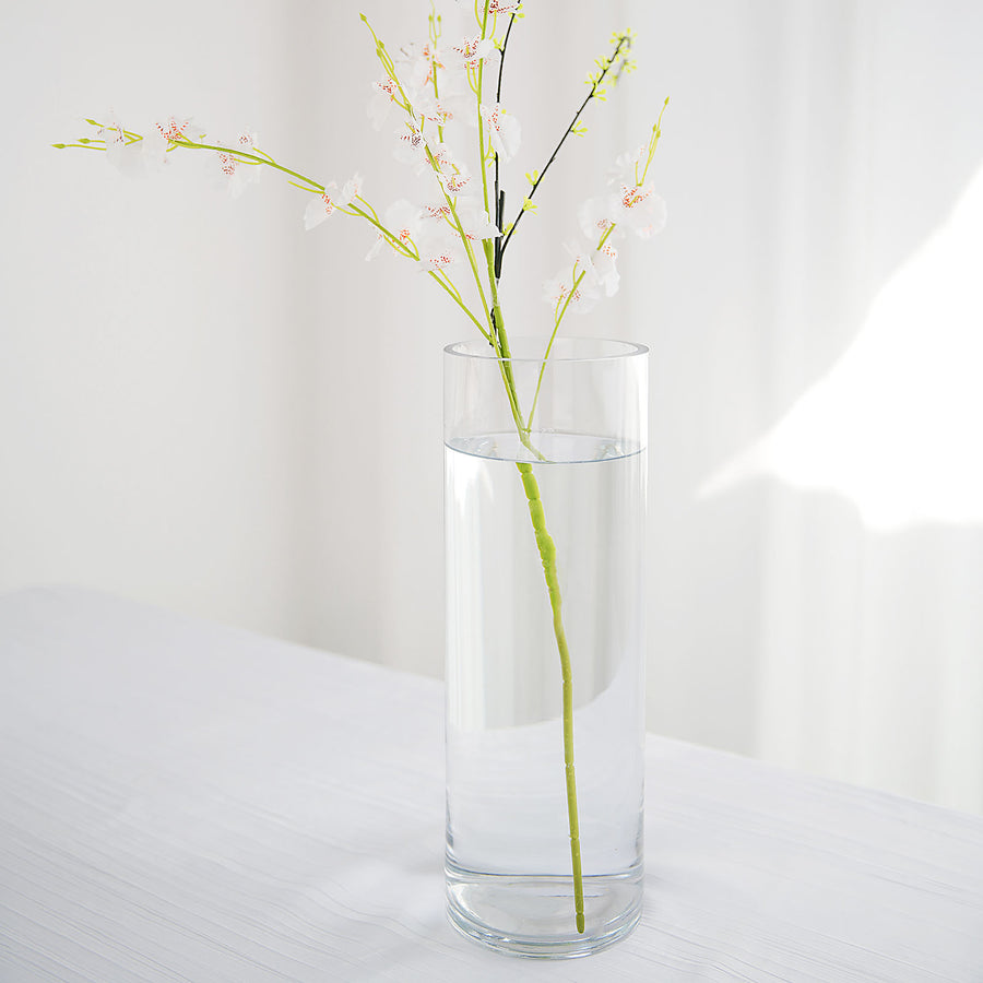 6 Pack 14 Heavy Duty Cylinder Glass Vase Tableclothsfactory