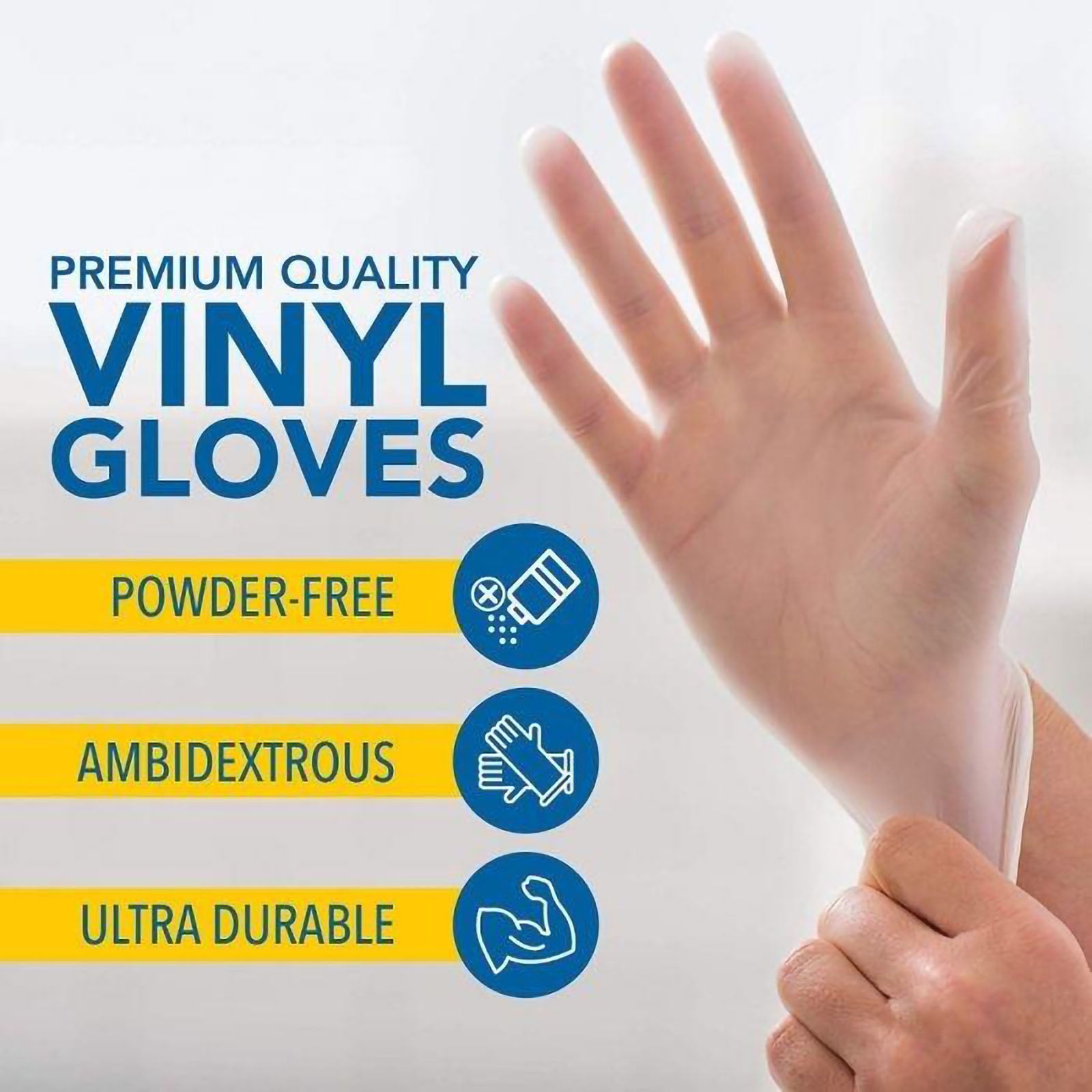 vinyl gloves non powdered