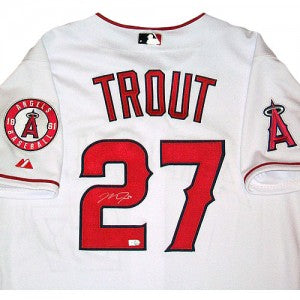 mike trout signed jersey