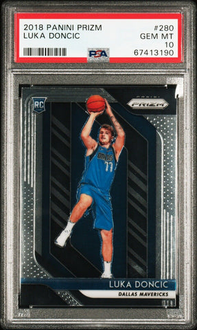 luka doncic psa graded sports card
