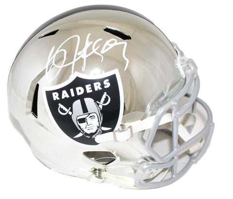 Marshawn Lynch & Bo Jackson Signed Oakland Raiders Authentic Full Size Helmet