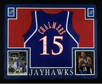 Mario Chalmers Signed Kansas Jayhawks Jersey