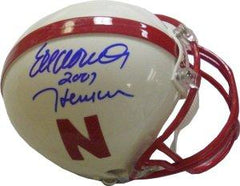 Signed Sports Memorabilia - Eric Crouch Nebraska Mini Helmet