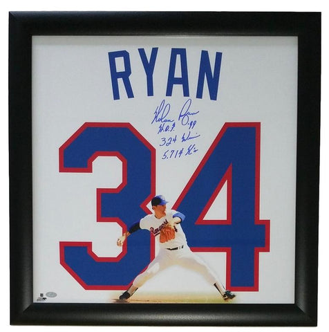 Autographed Nolan Ryan Texas Rangers Jersey