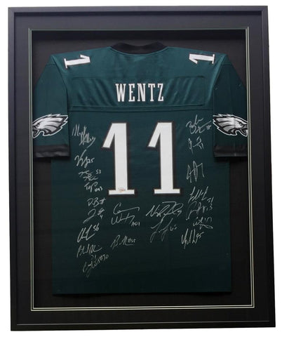 Team Signed Super Bowl 52 Wentz Jersey