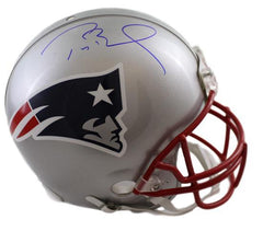 トム・ブレイディのサイン入りスポーツ記念品 - サイン入りペイトリオッツのヘルメット