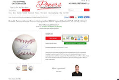 ronald acuna autographed baseball price