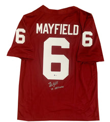 baker mayfield autographed oklahoma sooners jersey