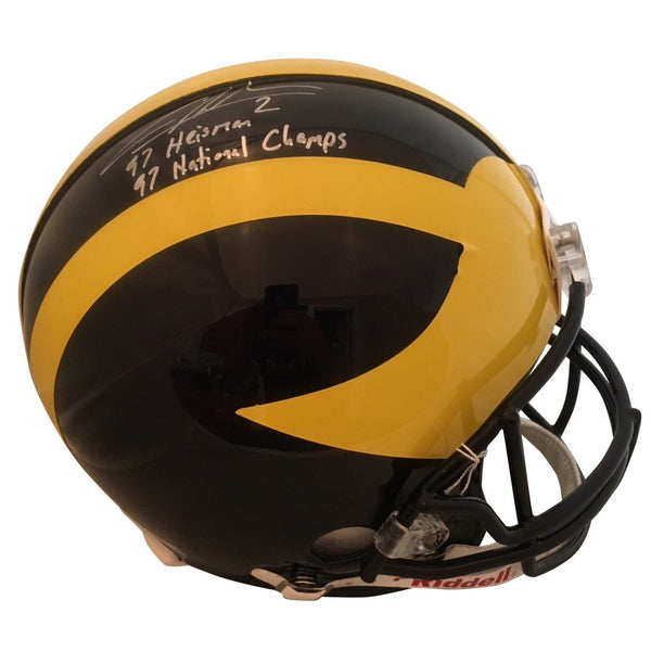 Charles Woodson Autographed Michigan Helmet Sports Memorabilia