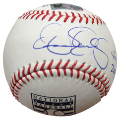 Dennis Eckerlsey a autographié le Temple de la renommée du baseball - Powers Sports Memorabilia