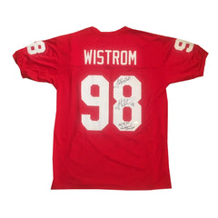 Grant Wistrom Autographed Nebraska Jersey