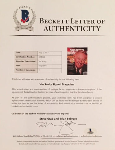 Beckett Authentication