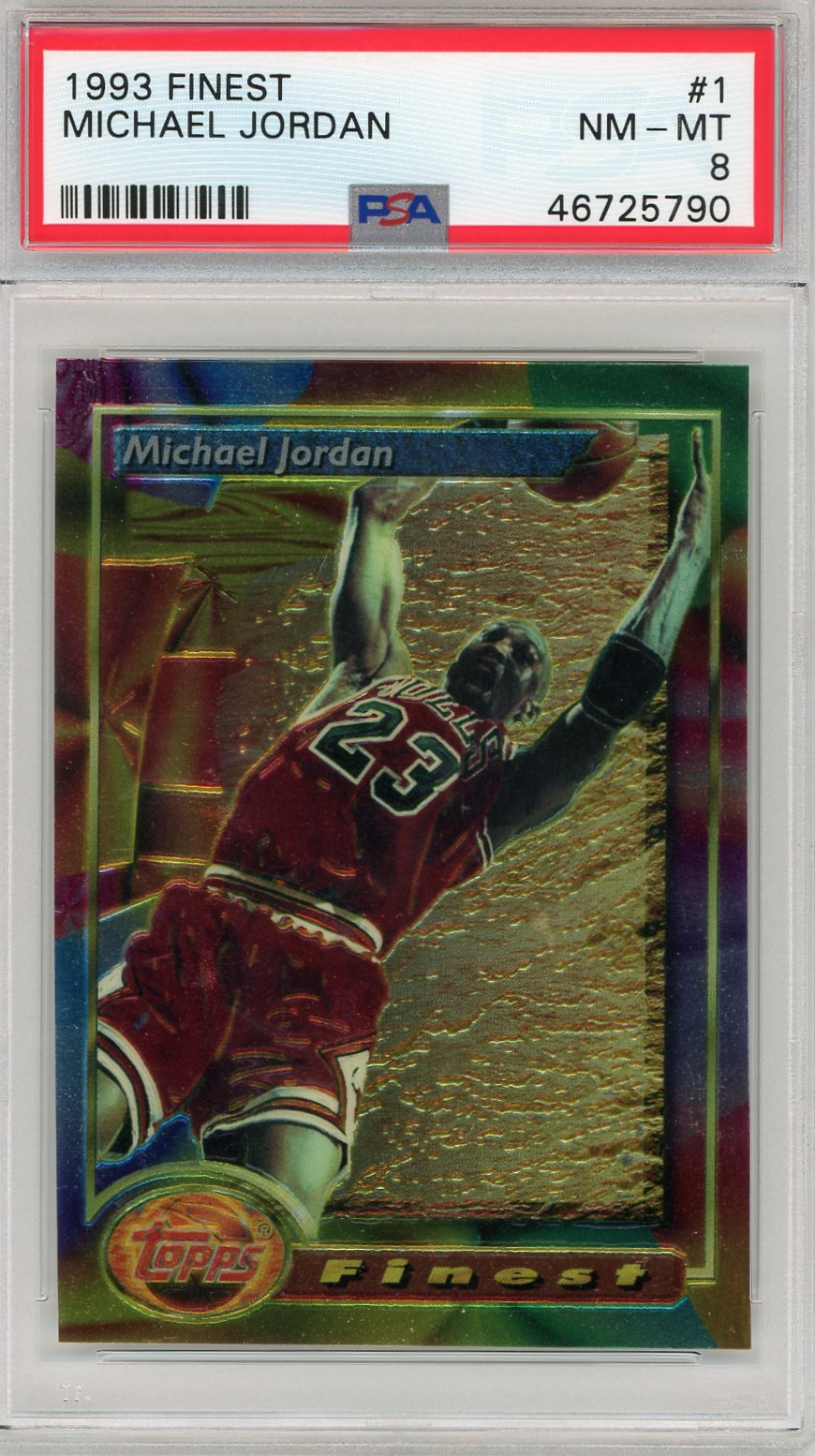 Michael Jordan 1993 Topps Basketball Card #199 Graded PSA 8