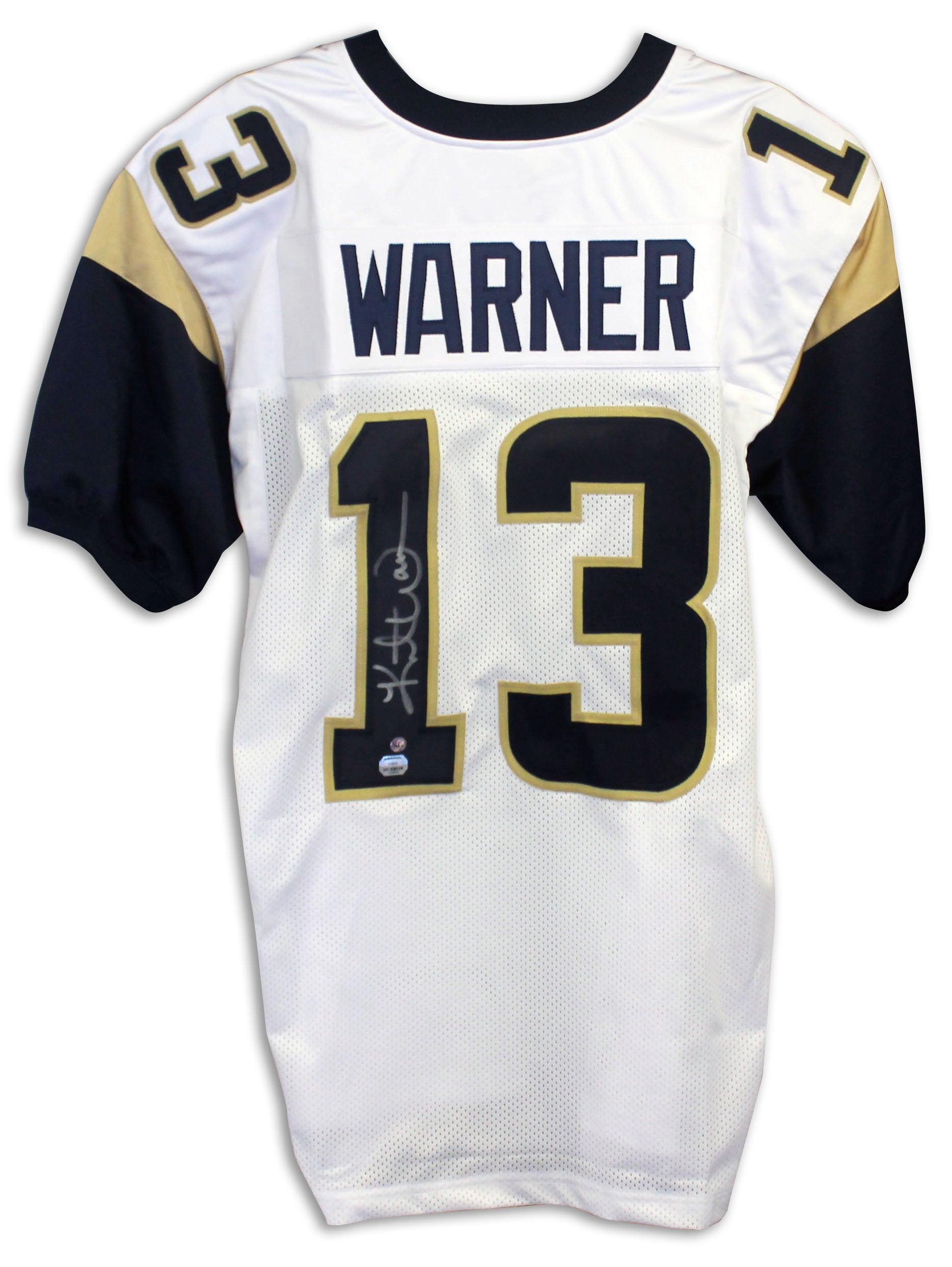Vintage Adidas Kurt Warner #13 St Louis Rams NFL Jersey Blue Gold Size 2XL