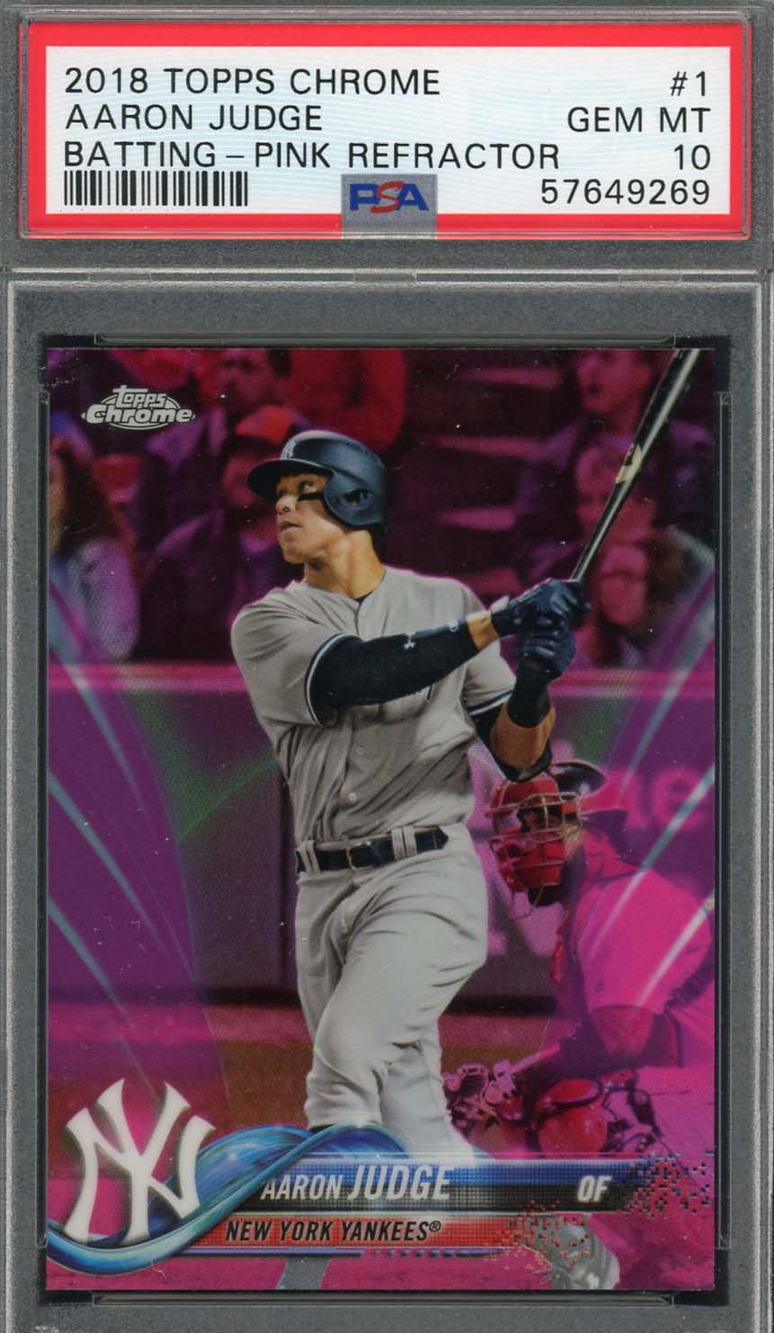 Aaron Judge Refractor 1983 Topps Retro 2018 Topps Chrome #83T-1, ROY –