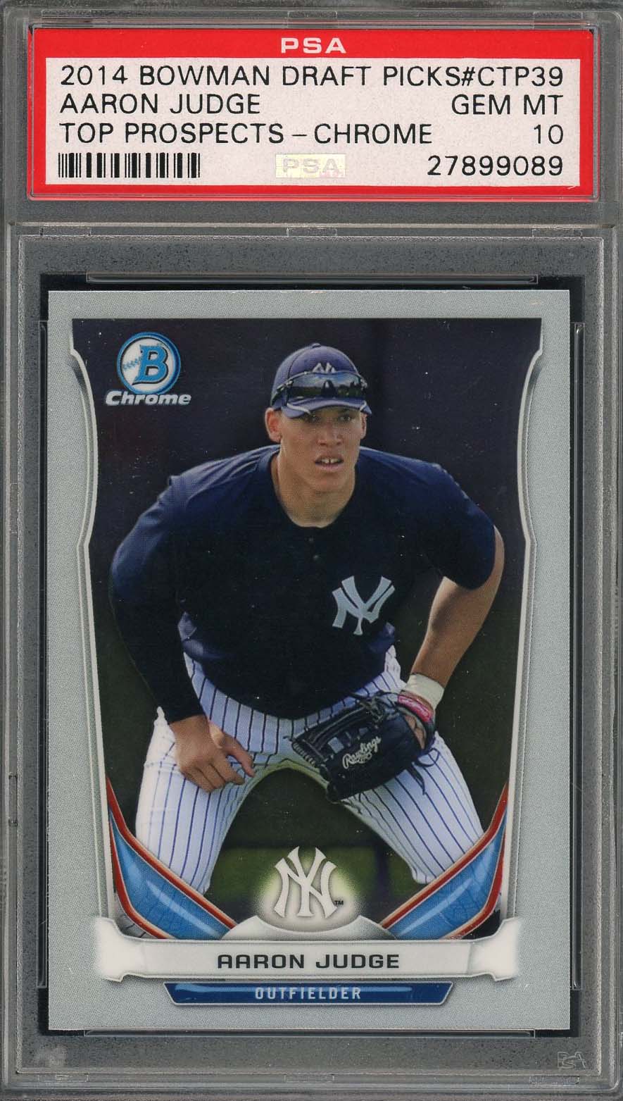 Aaron Judge 2014 Bowman Draft Picks Baseball Rookie Card RC #TP39 Grad