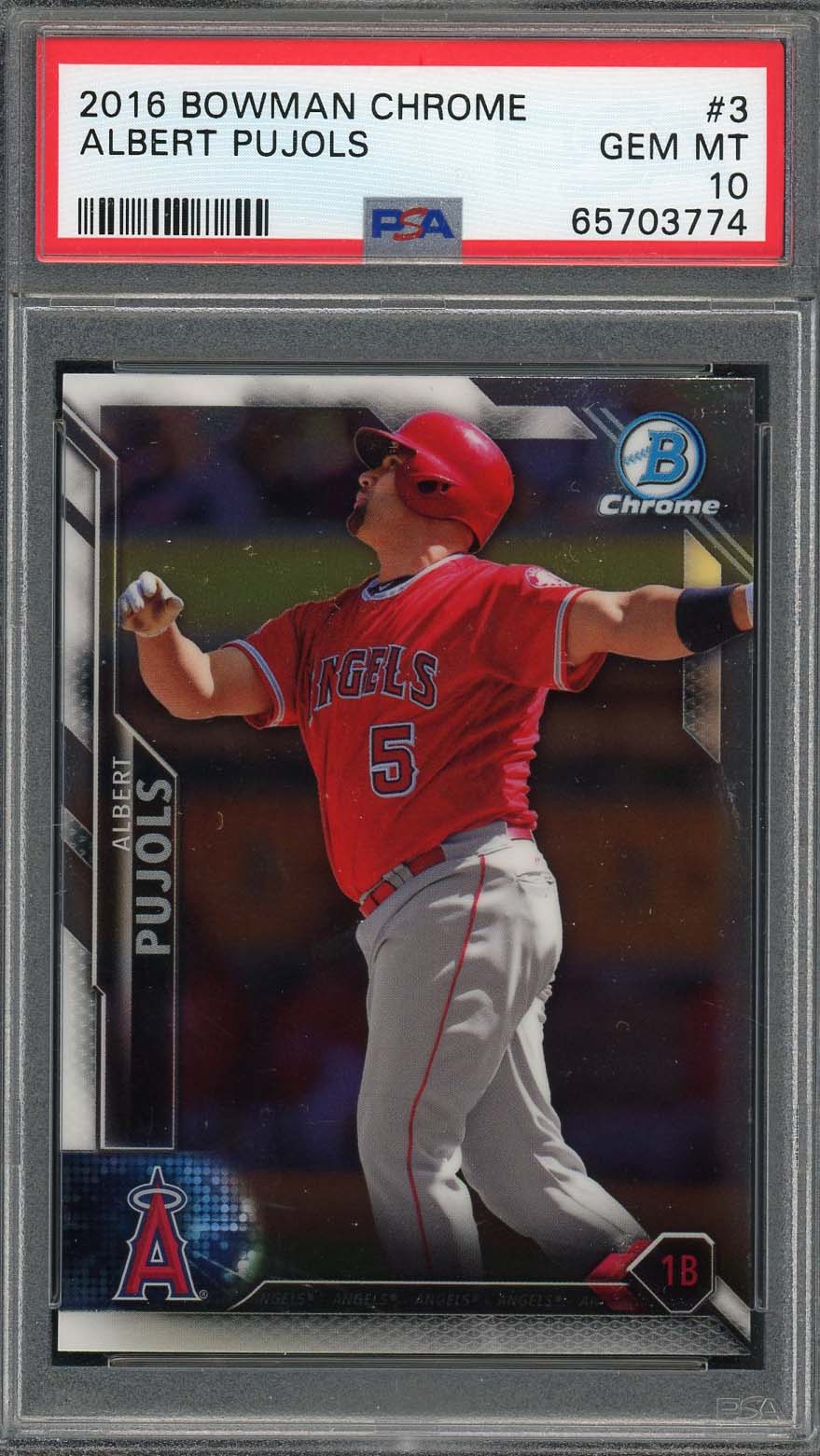 2004 Albert Pujols RC Graded 10 