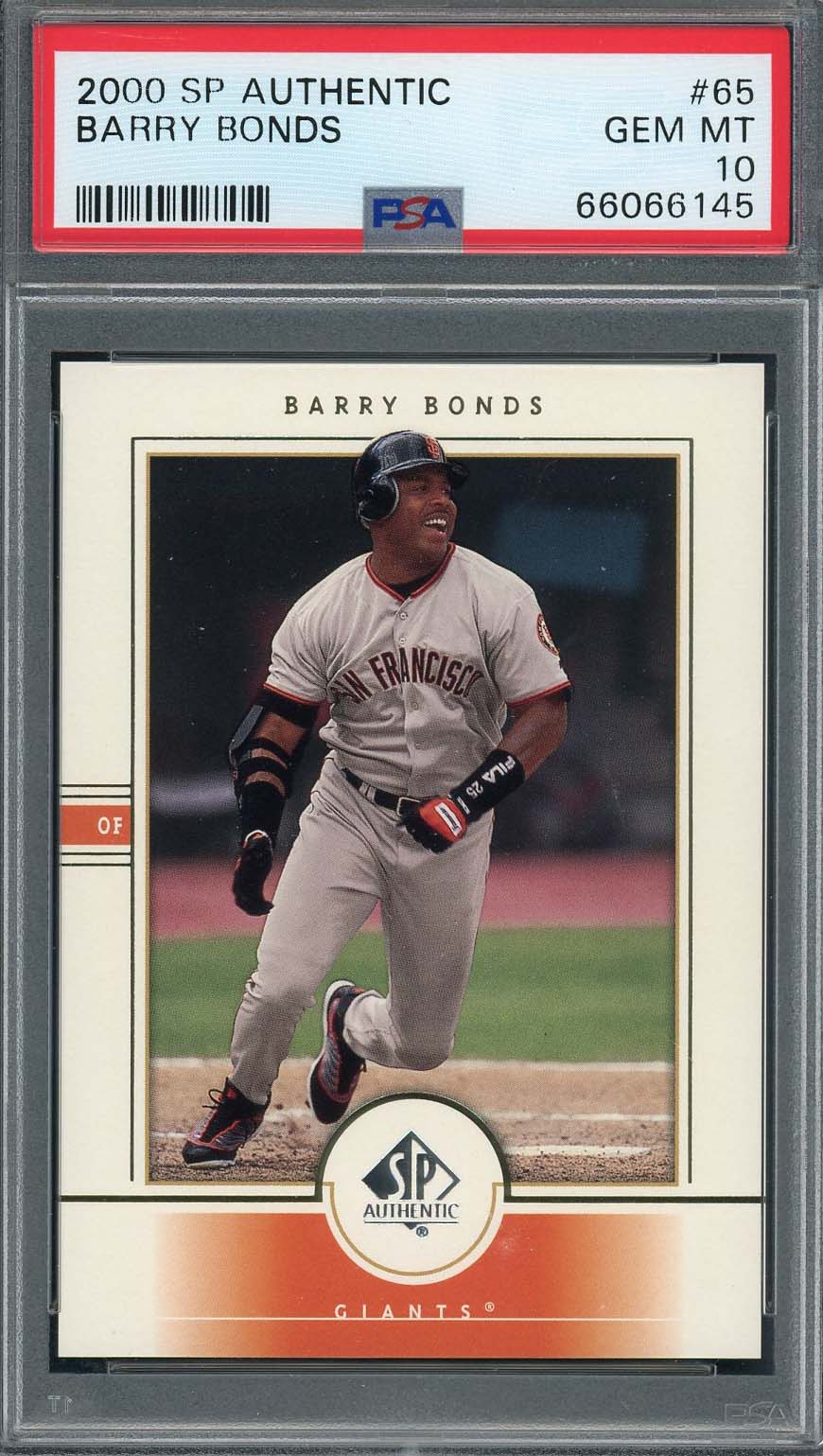 1999 Giants Barry Bonds Game-Worn Jersey COA 100% Authentic