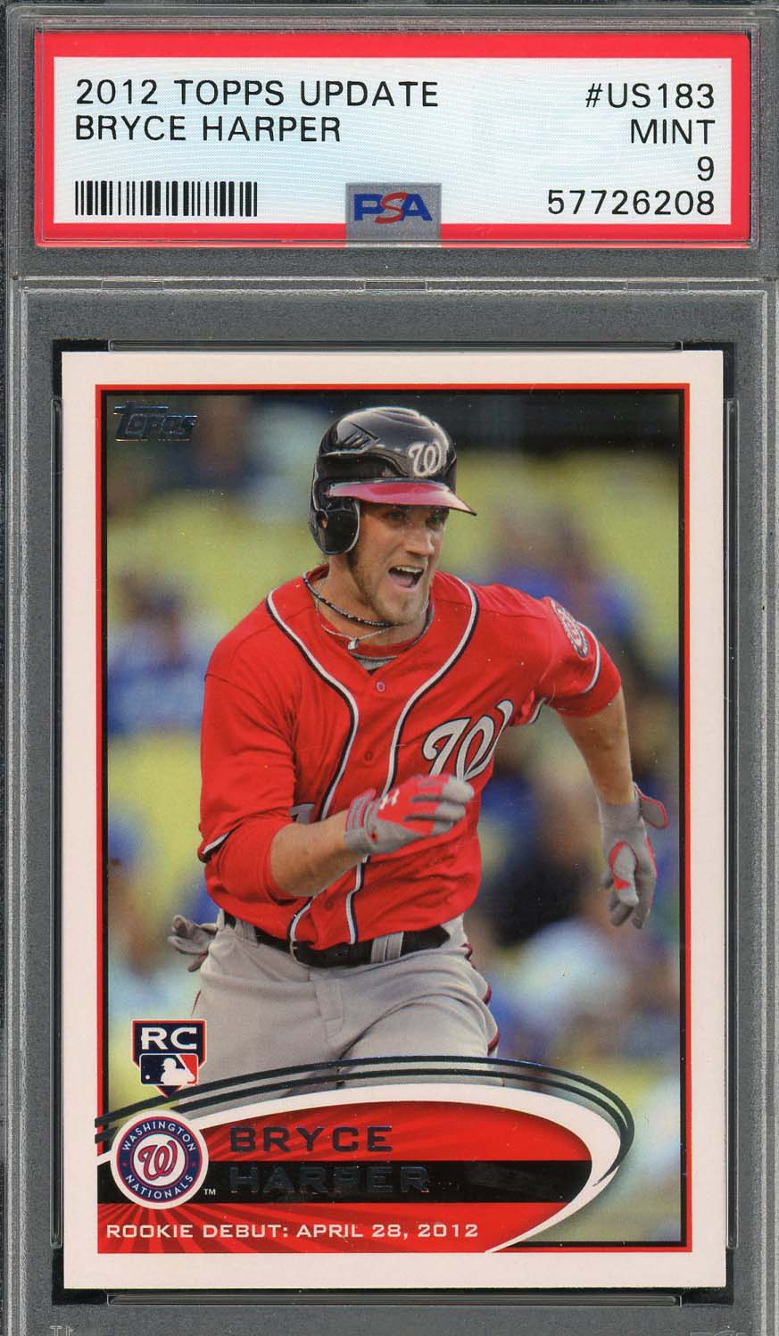 Bryce Harper 2012 Topps Update Baseball Rookie Card RC #US183 Graded P