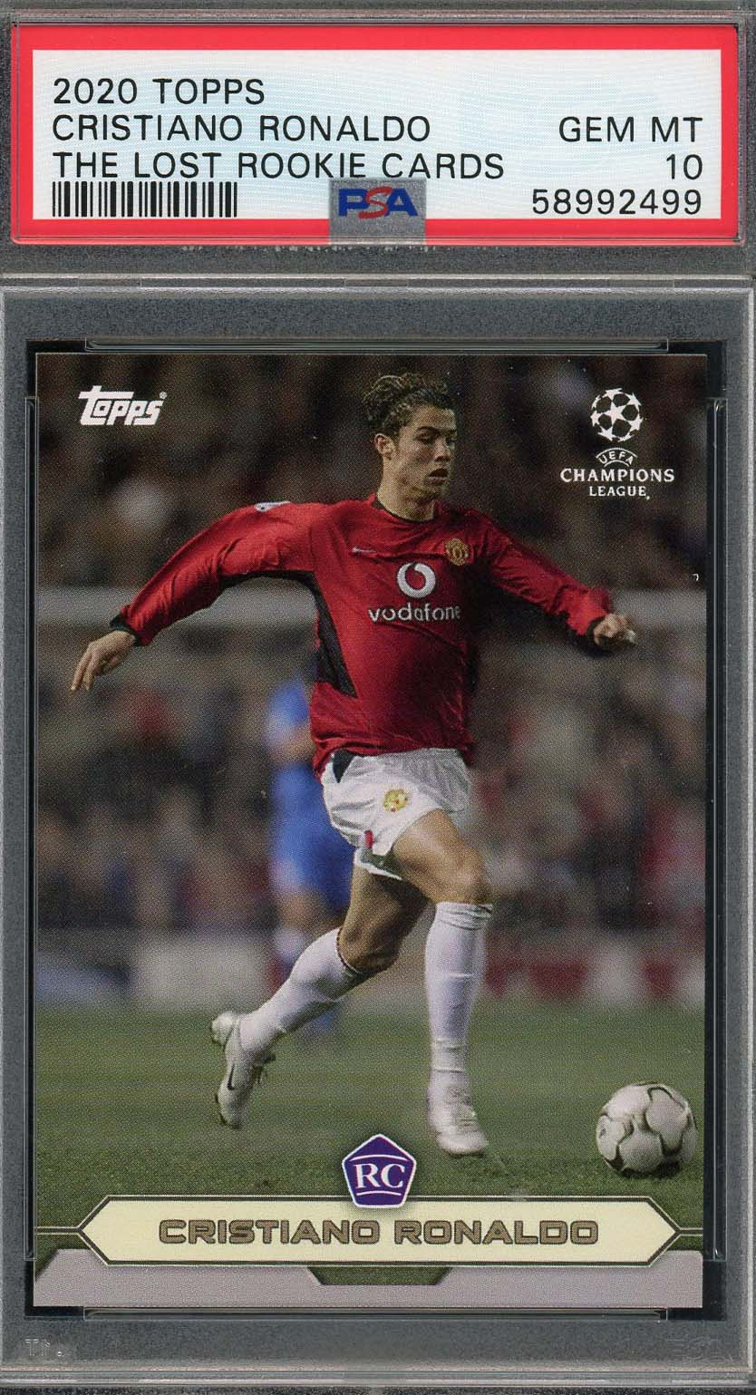 Cristiano Ronaldo Signed 2021 Topps Now UEFA CL #768 (BGS 9.5)