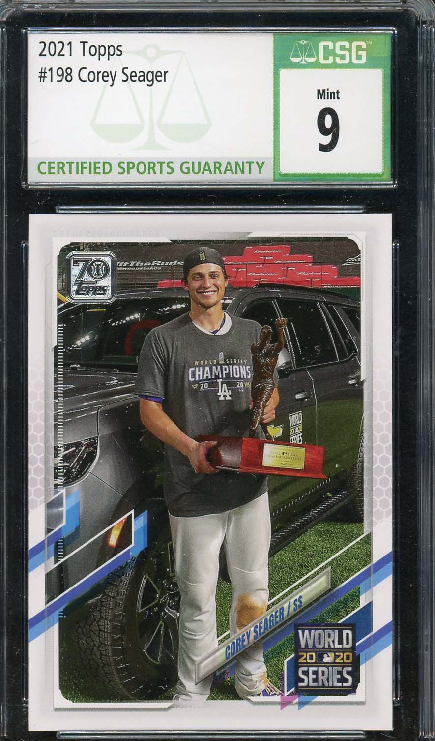  2021 Topps #198 Corey Seager NM-MT Los Angeles Dodgers